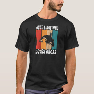 T-shirt Juste Un Boyle Qui Aime Les Orques Tueurs Baleines