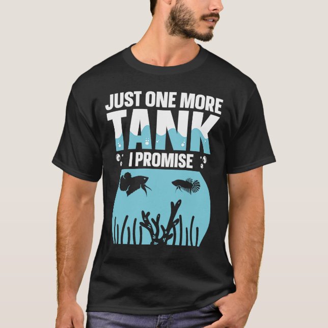 T-shirt Juste Un Char De Plus Je Promets Poisson Tank Aqua (Devant)