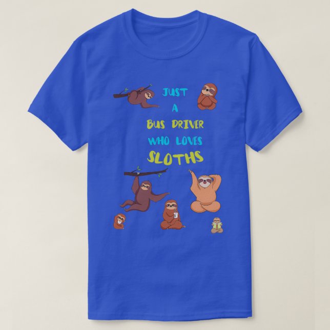 T-shirt Juste un conducteur de bus qui aime les fentes (Design devant)