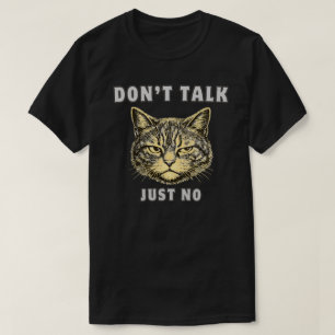T-shirt Juste un design de chat anti social sarcastique no