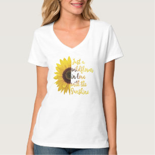 T-shirt Juste Un Fleur sauvage Amoureux Du Soleil