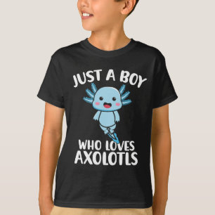 T-shirt Juste un garçon qui aime Axolotls