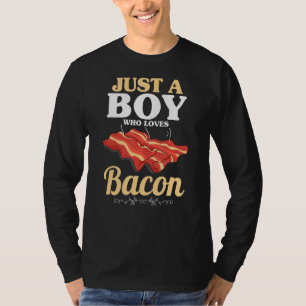 T-shirt Juste un garçon qui aime Bacon Pork Grilling Bacon