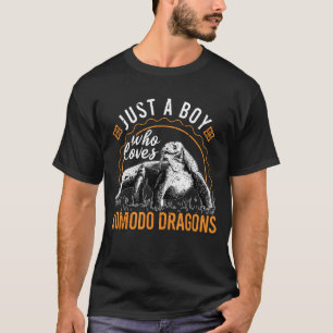 T-shirt Juste un garçon qui aime Komodo Dragons Komodo Dra