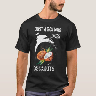 T-shirt Juste Un Garçon Qui Aime La noix De Coca Coco