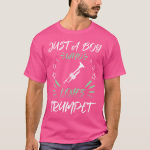 T-shirt Juste un garçon qui aime la trompette