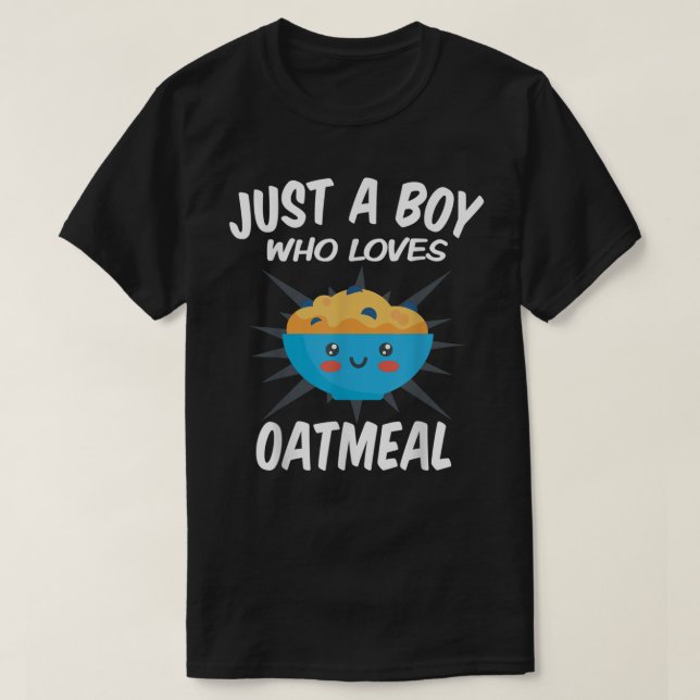 T-shirt Juste Un Garçon Qui Aime L'avoine Drôle L'avoine  (Design devant)