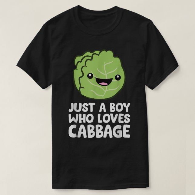 T-shirt Juste un garçon qui aime le chou (Design devant)
