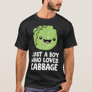 T-shirt Juste un garçon qui aime le chou