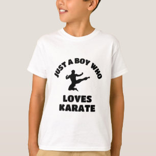 T-shirt Juste un garçon qui aime le karaté