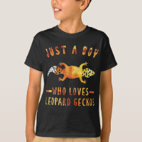 Juste Un Garçon Qui Aime Le Léopard Geckos Lizard