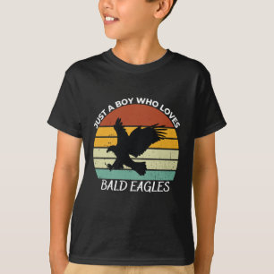 T-shirt Juste un garçon qui aime les aigles chauves