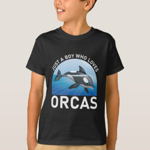 T-shirt Juste un garçon qui aime les baleines orques