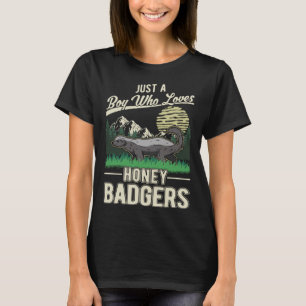 T-shirt Juste un garçon qui aime les blaireaux de miel
