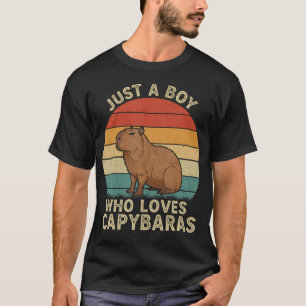 T-shirt Juste Un Garçon Qui Aime Les Capybaras