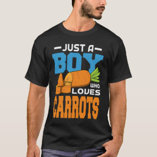 T-shirt Juste un garçon qui aime les carottes
