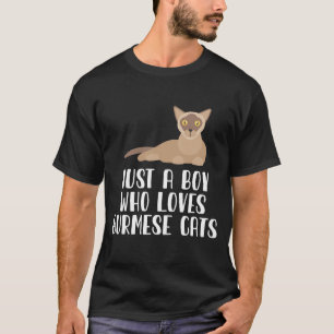 T-shirt Juste un garçon qui aime les chats birmans