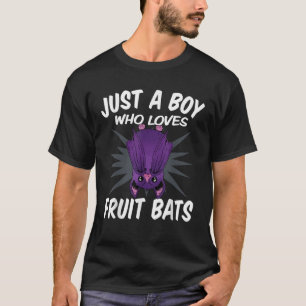 T-shirt Juste Un Garçon Qui Aime Les chauves-souris Fruit