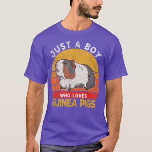 T-shirt Juste Un Garçon Qui Aime Les Cochons De Guinée Lov