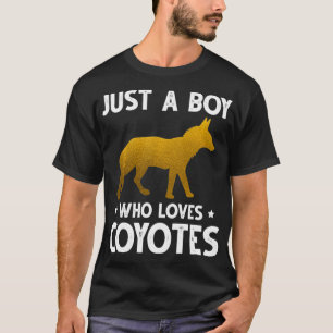 T-shirt Juste Un Garçon Qui Aime Les Coyotes Amoureux Des