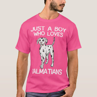 T-shirt Juste un garçon qui aime les Dalmatiens