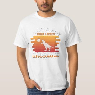 T-shirt Juste un garçon qui aime les dinosaures   Concepti