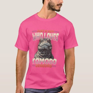 T-shirt Juste Un Garçon Qui Aime Les Dragons De Komodo