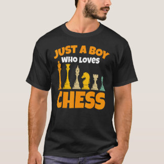 T-shirt Juste Un Garçon Qui Aime Les Échecs