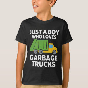 T-shirt Juste Un Garçon Qui Aime Les Garbage Trucks