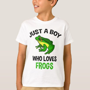 T-shirt Juste un garçon qui aime les grenouilles