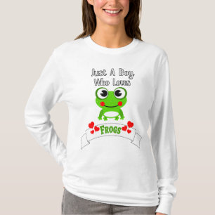 T-shirt Juste un garçon qui aime les grenouilles Grenoui
