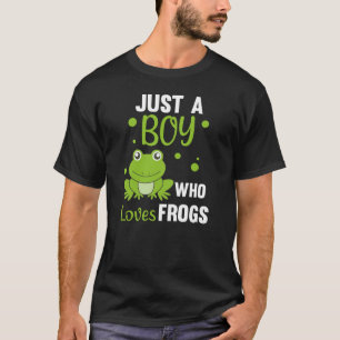 T-shirt Juste Un Garçon Qui Aime Les Grenouilles Grenouill