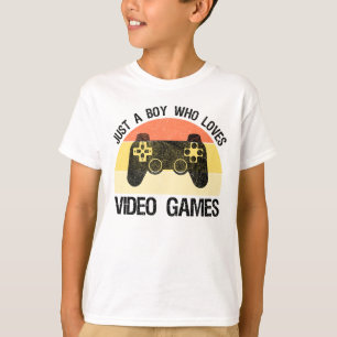 T-shirt Juste Un Garçon Qui Aime Les Jeux Vidéo