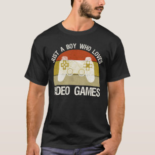 T-shirt Juste un garçon qui aime les jeux vidéo