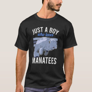 T-shirt Juste un garçon qui aime les lamantins soigneur de