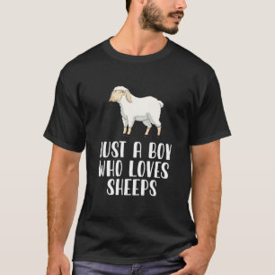 T-shirt Juste un garçon qui aime les moutons