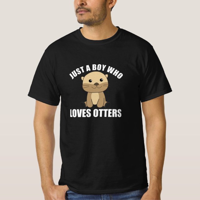 T-shirt Juste Un Garçon Qui Aime Les Otters Sweet Otter (Devant)