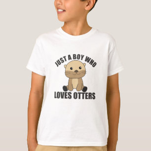 T-shirt Juste Un Garçon Qui Aime Les Otters Sweet Otter