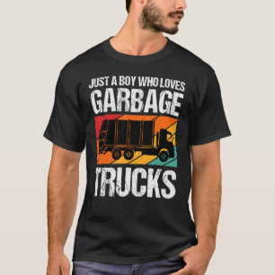 T-shirt Juste Un Garçon Qui Aime Les Poubelles 1