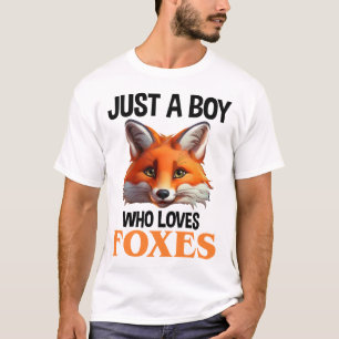 T-shirt Juste Un Garçon Qui Aime Les Renards
