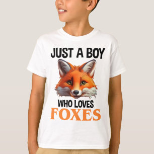 T-shirt Juste Un Garçon Qui Aime Les Renards