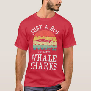 T-shirt Juste un garçon qui aime les requins baleines470