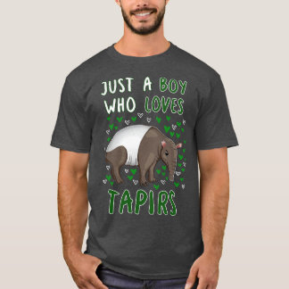 T-shirt Juste Un Garçon Qui Aime Les Tapirs