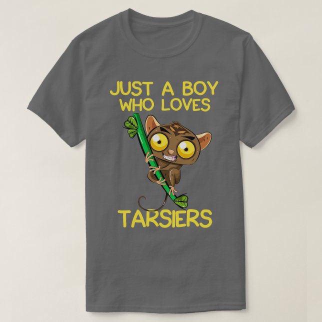 T-shirt Juste Un Garçon Qui Aime Les Tarsiers (Design devant)