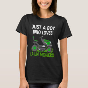 T-shirt Juste un garçon qui aime les tondeuses à gazon Enf