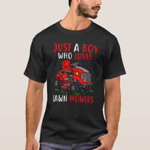T-shirt Juste un garçon qui aime les tondeuses à gazon jar