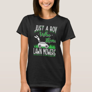 T-shirt Juste un garçon qui aime les tondeuses à gazon jar
