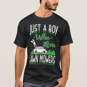 T-shirt Juste un garçon qui aime les tondeuses à gazon jar