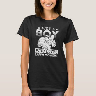T-shirt Juste un garçon qui aime les tondeuses à gazon Jar