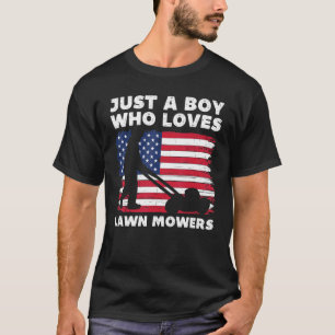 T-shirt Juste un garçon qui aime les tondeuses à gazon jar